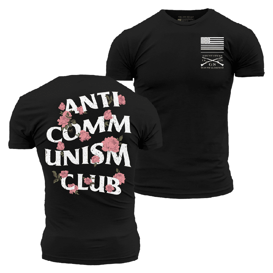 Black Anti-Commie Club Graphic Tee