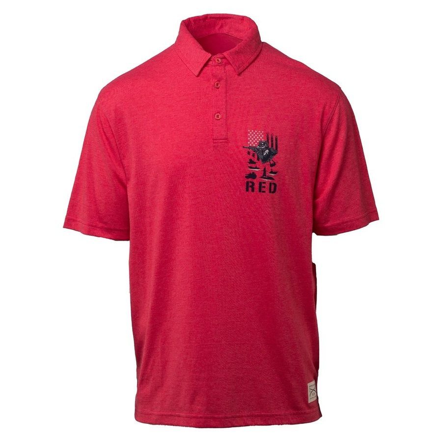 Heather Red Friday Cruiser Polo Shirt