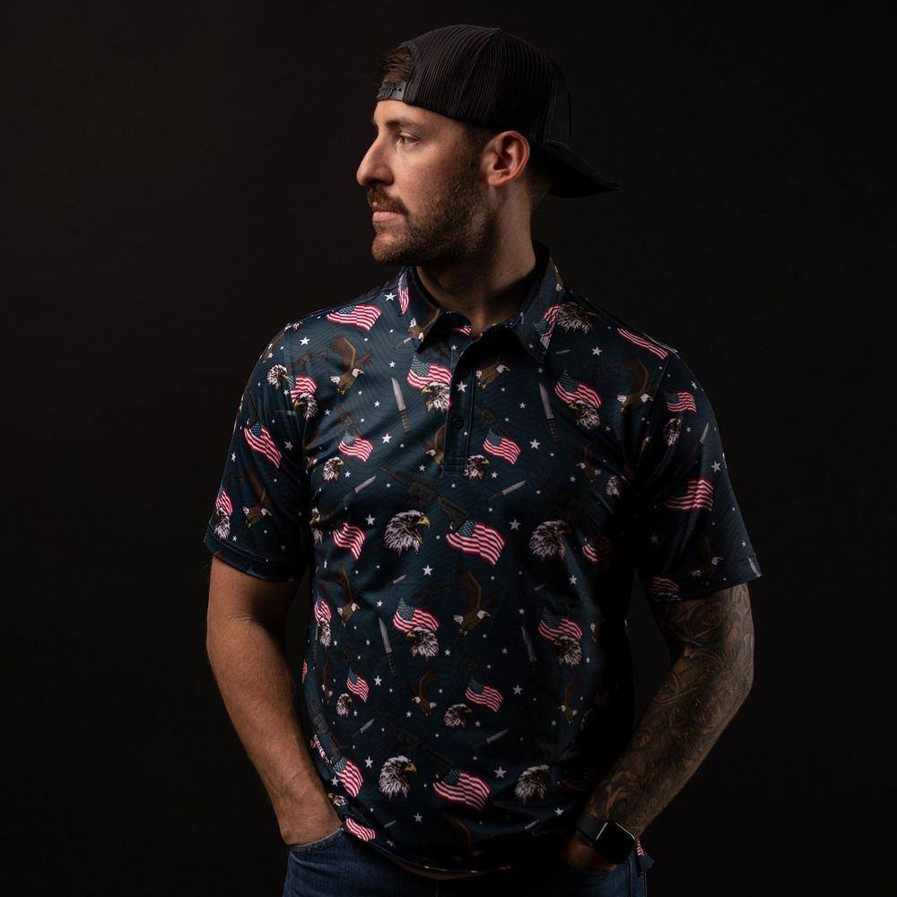 Tac Eagle Men's Polo Shirt