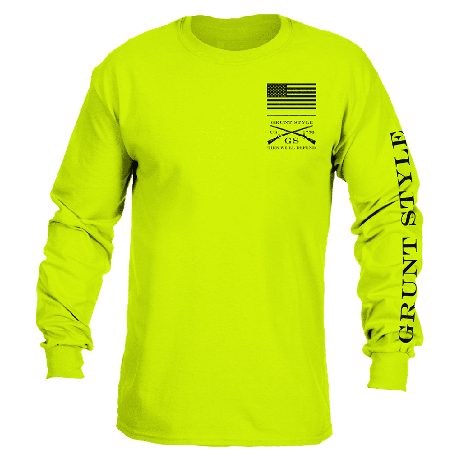 Safety Green Long Sleeve Base Layer