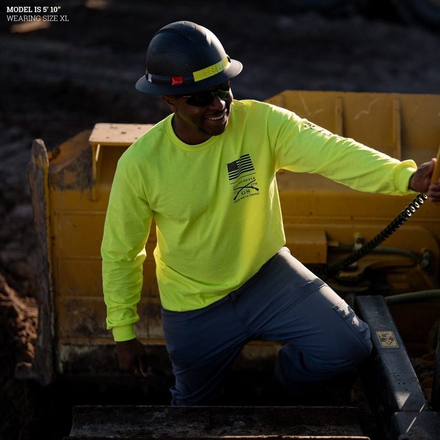 Safety Green Long Sleeve Base Layer