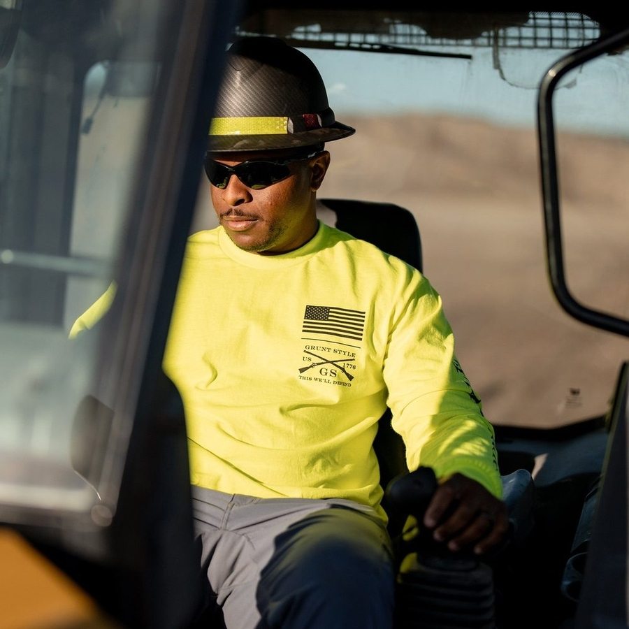 Safety Green Long Sleeve Base Layer