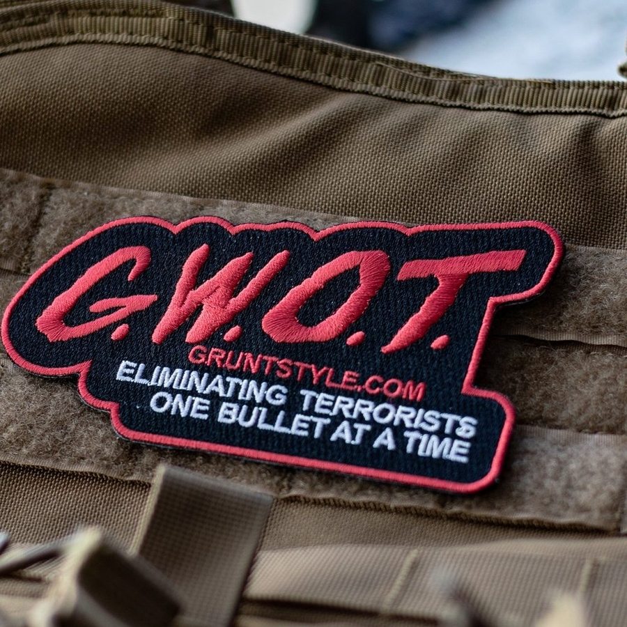 G.W.O.T. Military Embroidered Patch