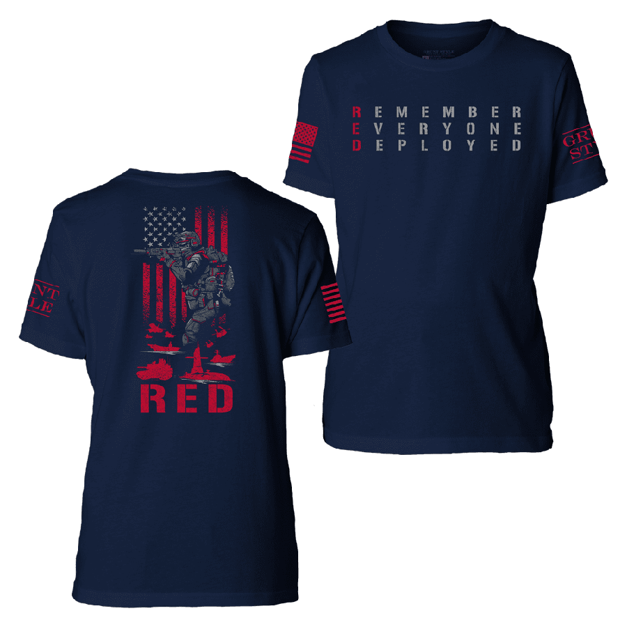 Midnight Navy Youth RED Friday Tee