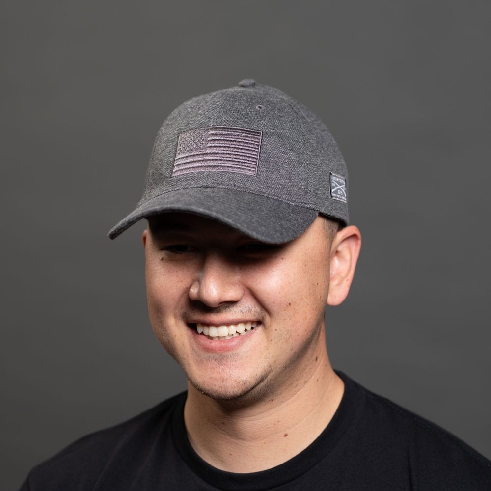 Gray Stretch Fit Blackout Cap
