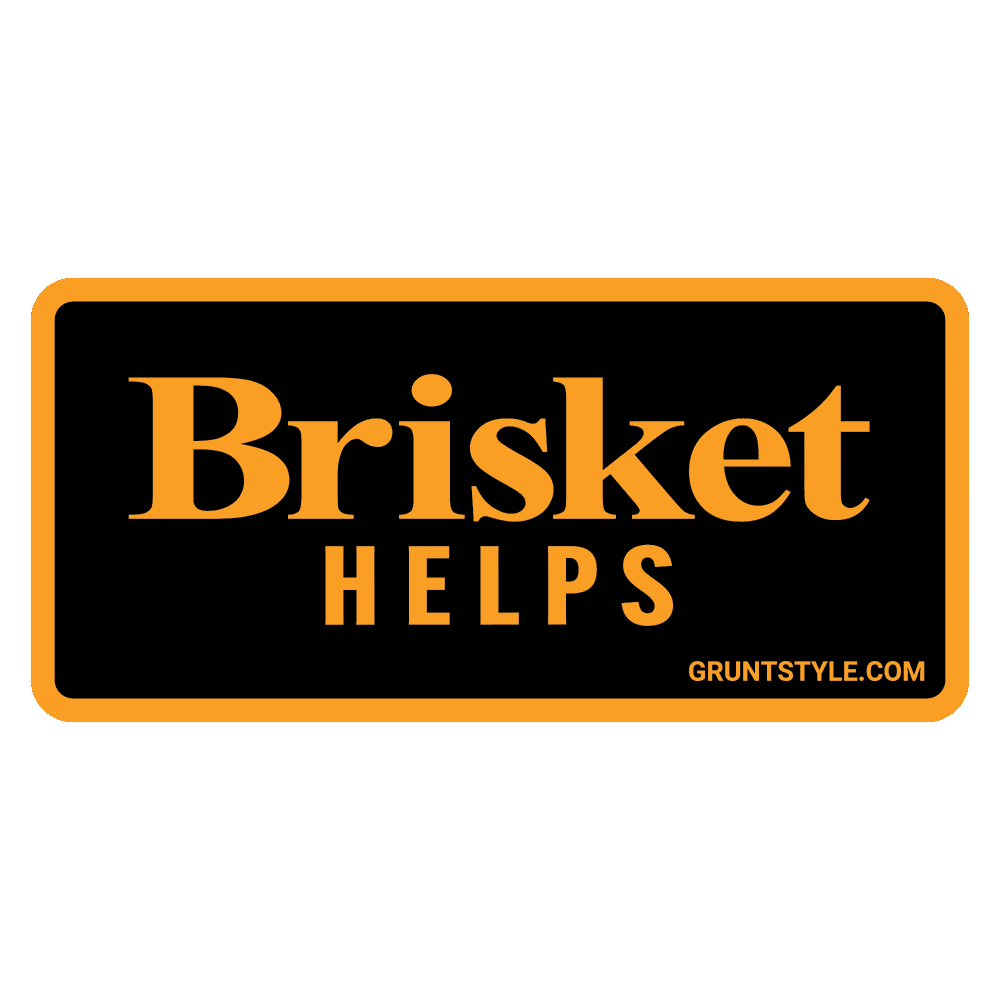 Brisket Helps BBQ Sticker