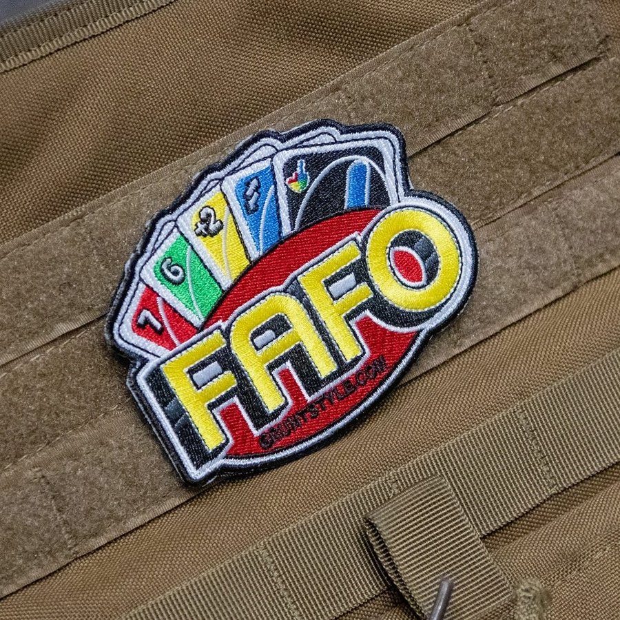 FAFO Wild Card Embroidered Patch