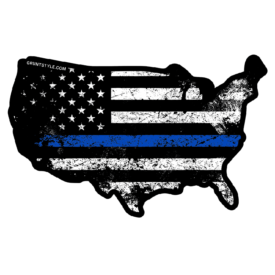 Blue American Acid Sticker – Durable Vinyl Decal