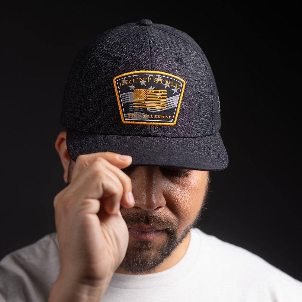 Dark Charcoal 'This We'll Defend' Military Cap