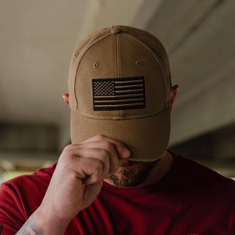 Patriotic Embroidered USA Flag Cap