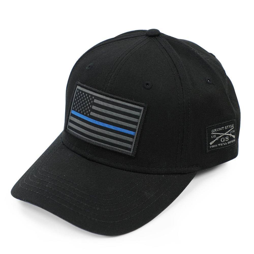 Patriotic Blue Line Flag Cap