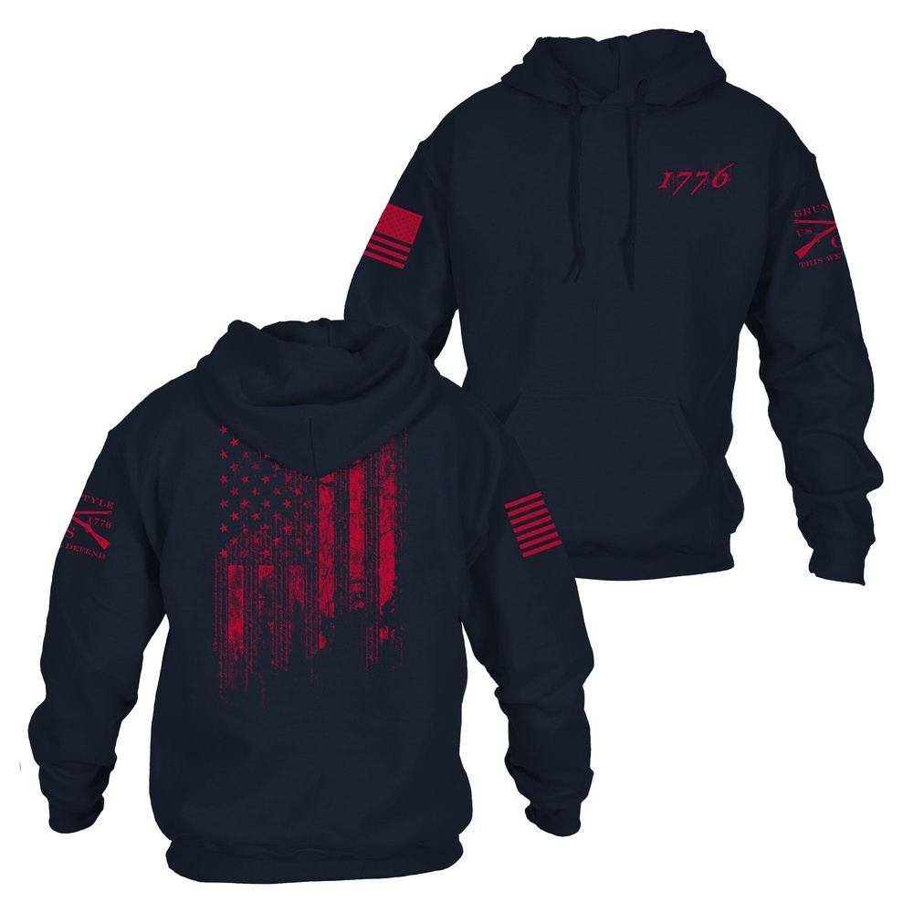 1776 Patriotic Navy Hoodie