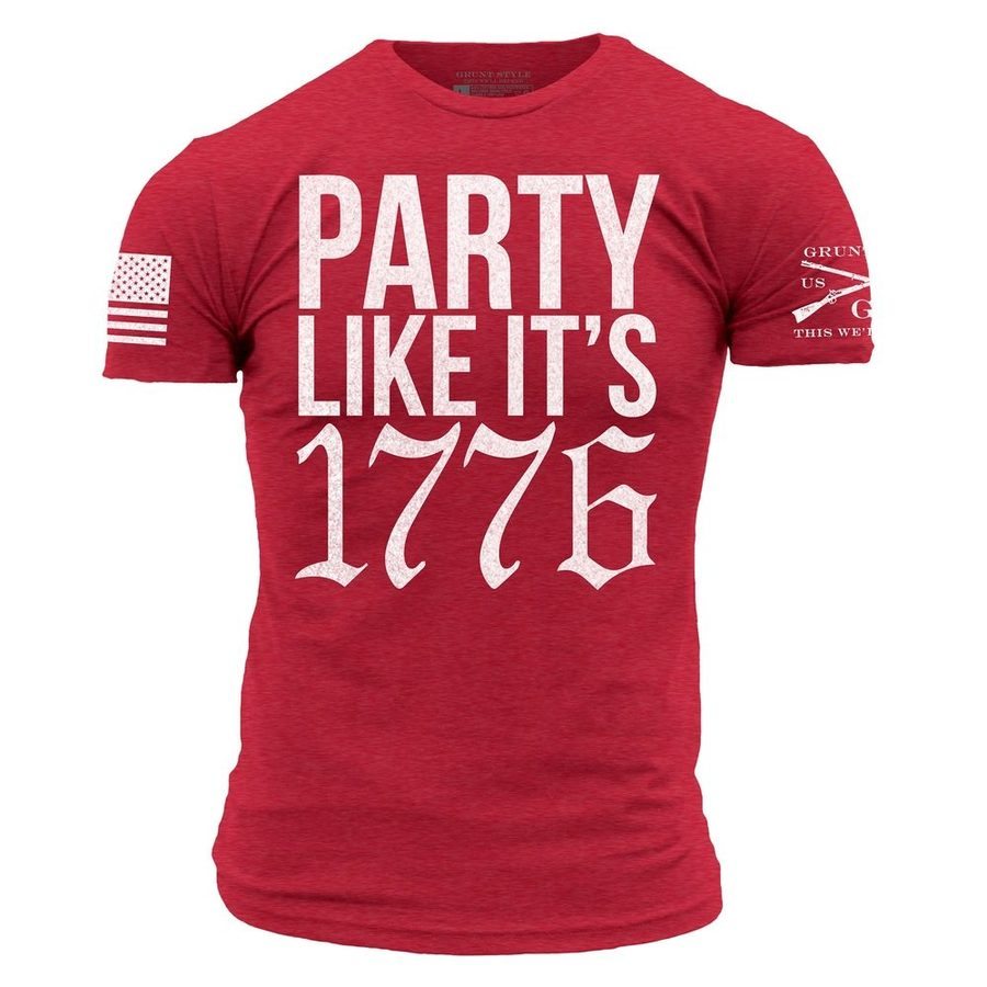 1776 Patriotic Red T-Shirt for July 4th