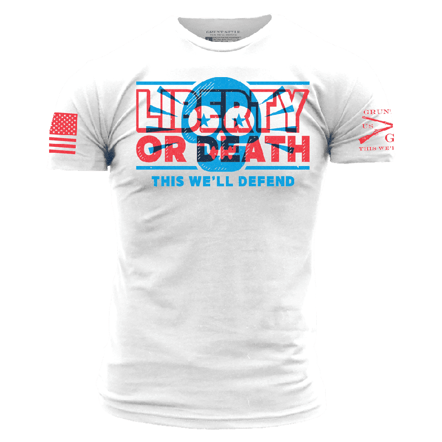 Liberty or Death Graphic Tee - White