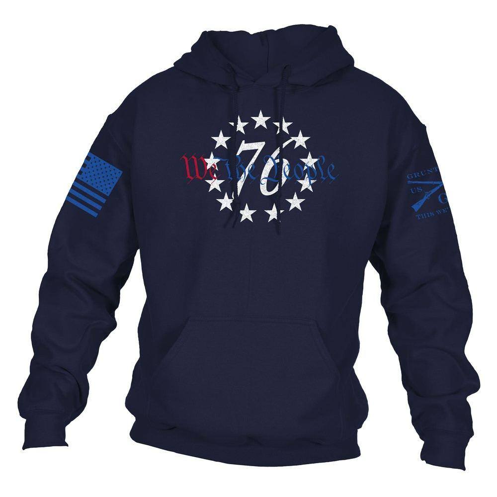 We The People Navy Hoodie - Patriotic Streetwear