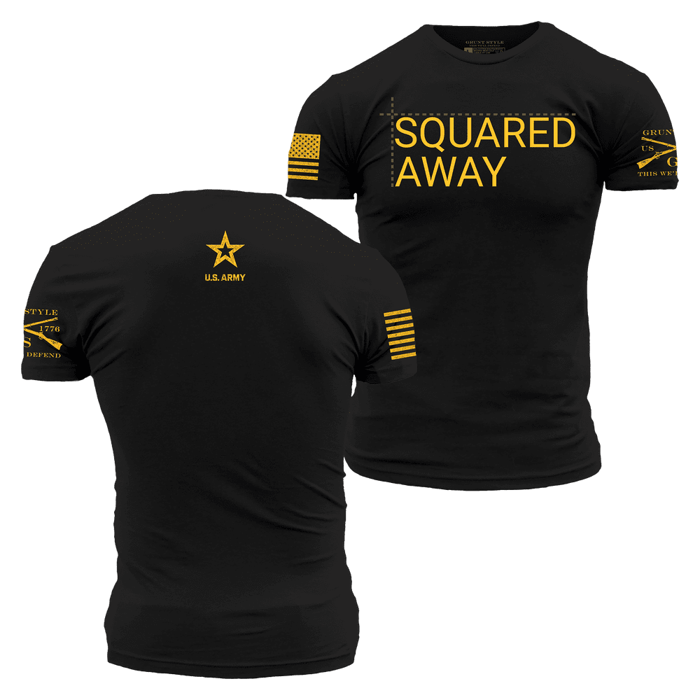 Army Squad Black T-Shirt - Military Style Tee