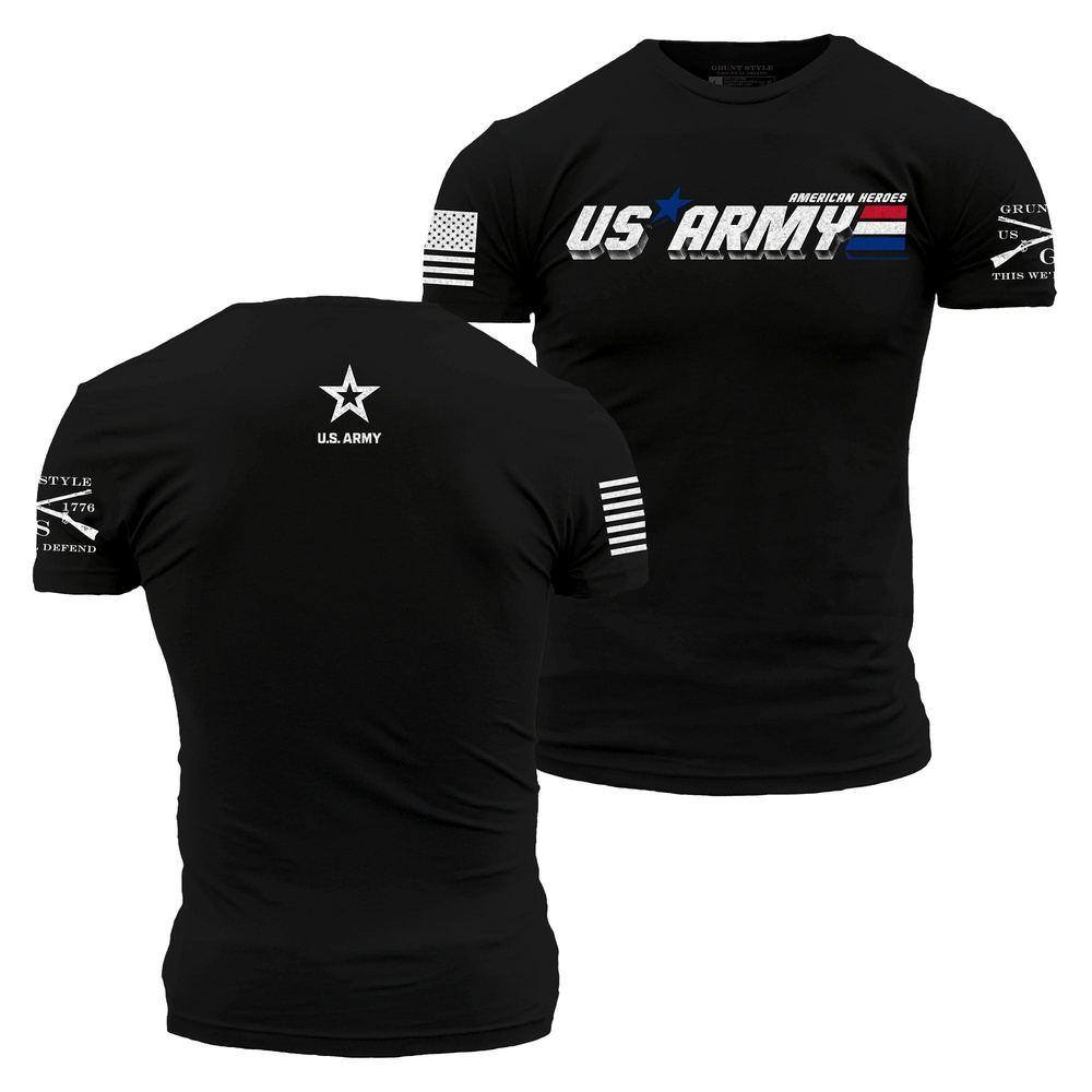 Black American Heroes Army T-Shirt