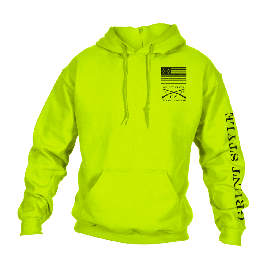 Safety Green Base Hoodie for Work & Outdoor