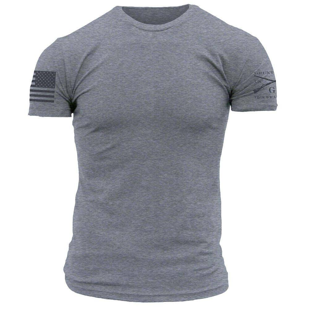 Dark Heather Grey Crew Neck T-Shirt
