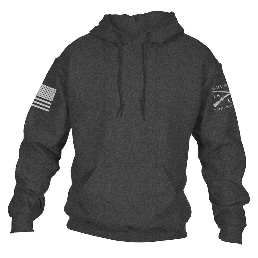Dark Heather Gray Basic Hoodie for Everyday Wear