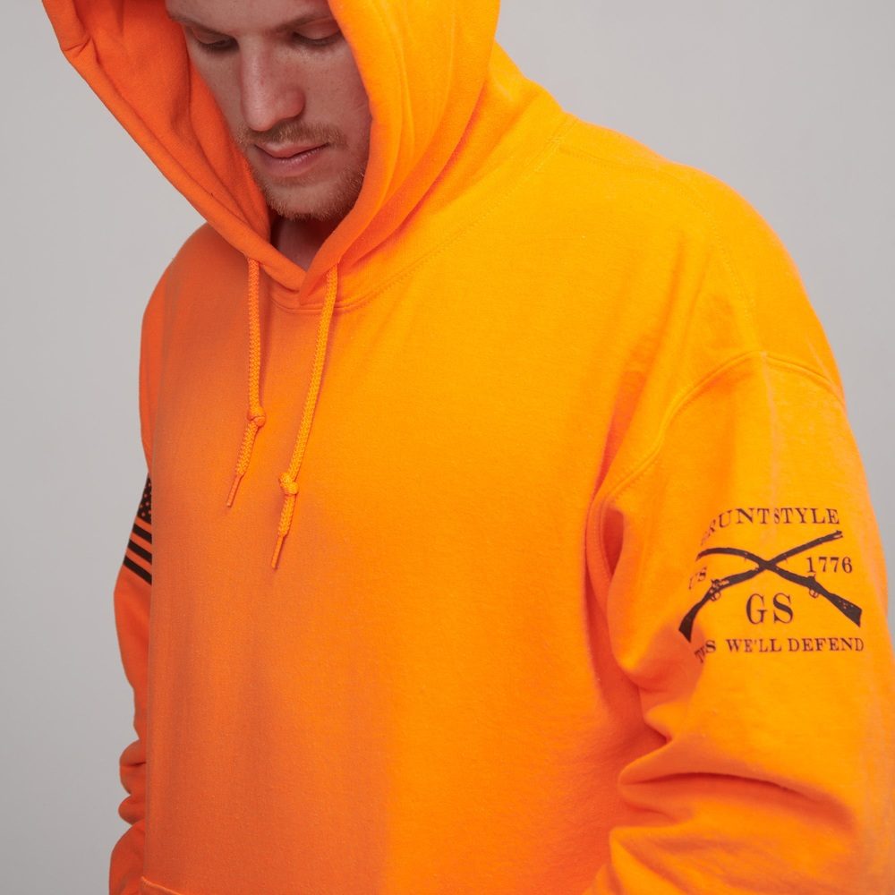 Safety Orange Basic Hoodie for Work & Outdoor