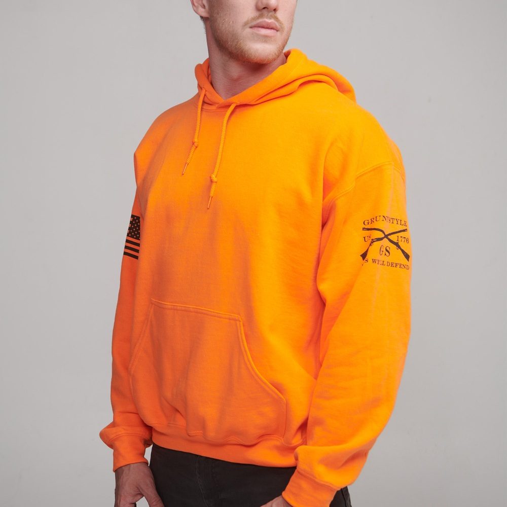 Safety Orange Basic Hoodie for Work & Outdoor