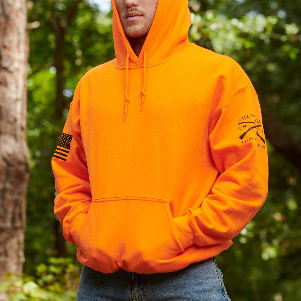 Safety Orange Basic Hoodie for Work & Outdoor