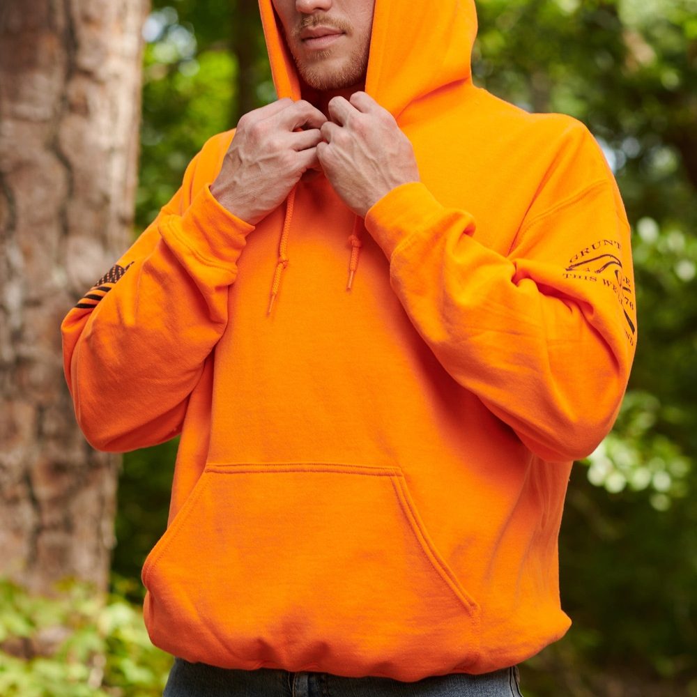 Safety Orange Basic Hoodie for Work & Outdoor