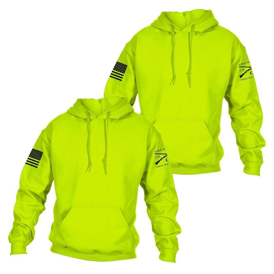 Safety Green Hoodie 2-Pack for Work & Outdoor