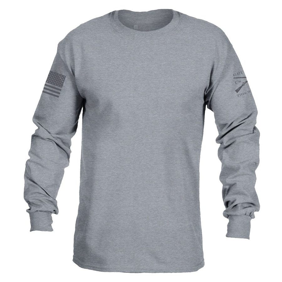 Dark Heather Gray Long Sleeve Tee