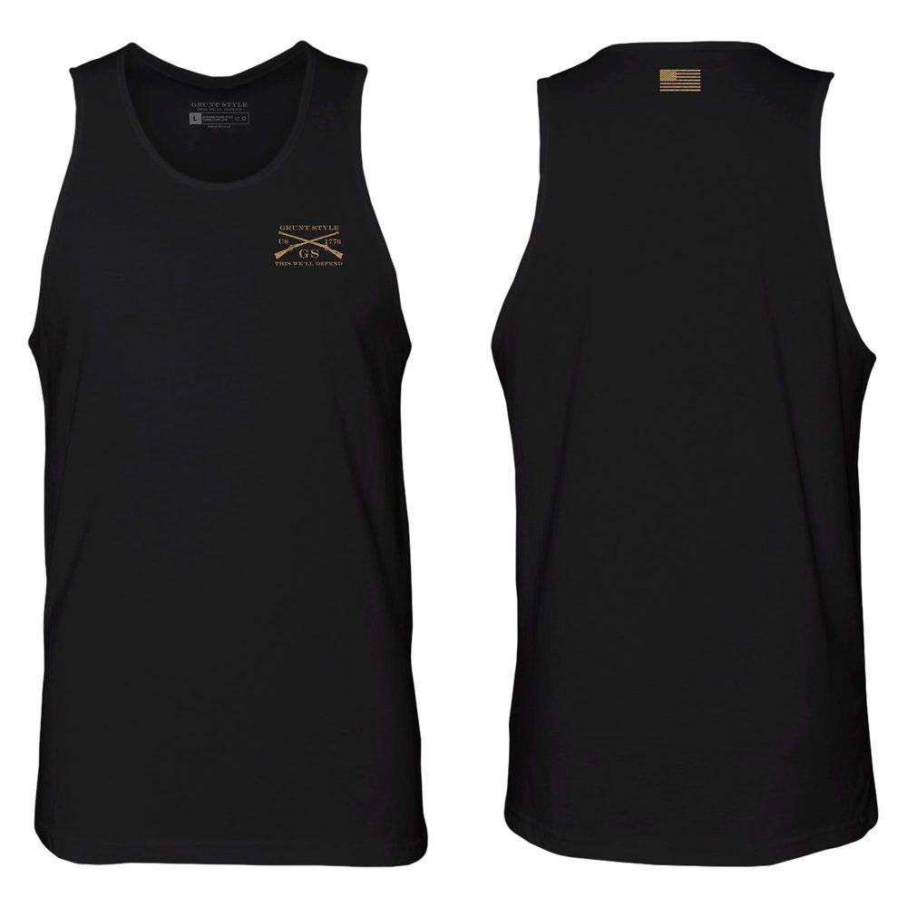 Men's Black Basic Tank Top