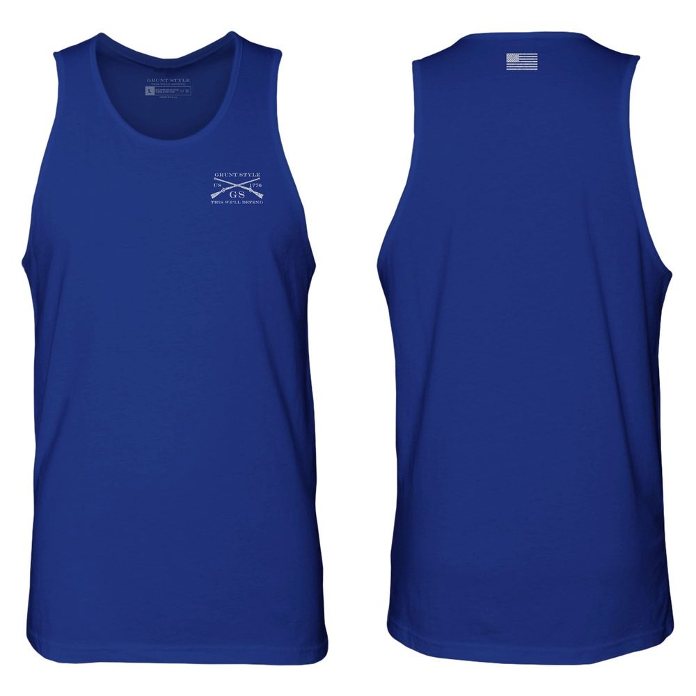 Royal Blue Men's Basic Tank Top