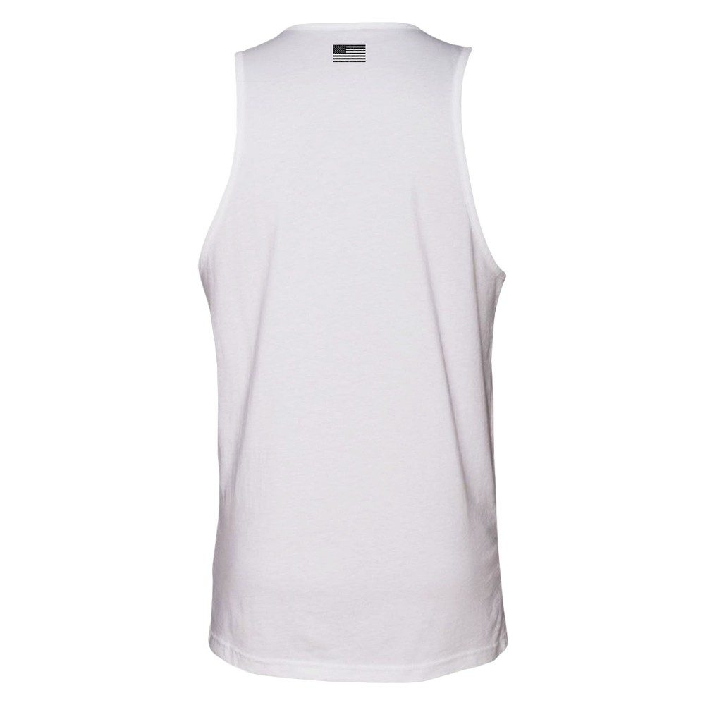 Men's White Basic Tank Top
