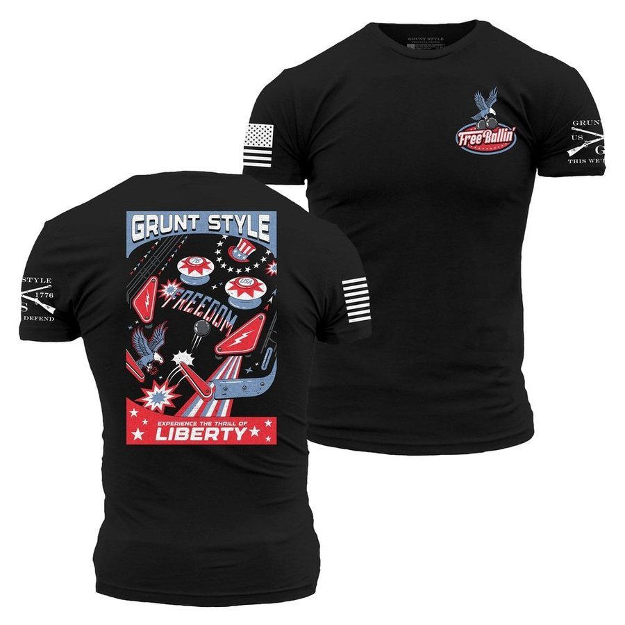 Black Free Ballin' Graphic Tee