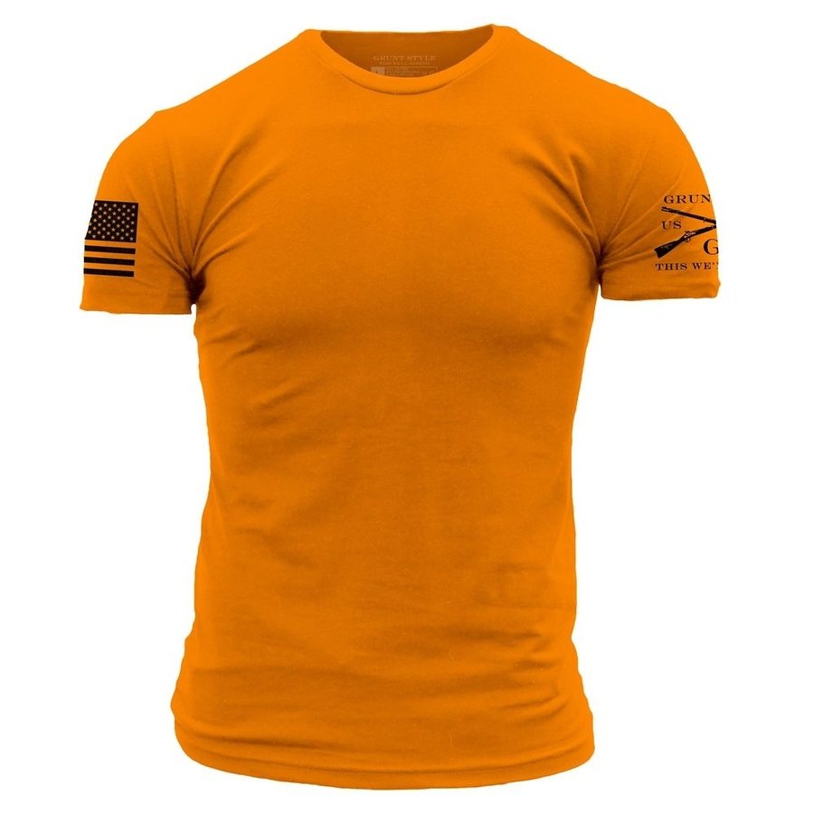 Safety Orange Basic Tee - Essential Comfort Fit