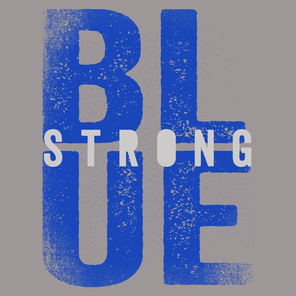 Dark Heather Gray Blue Strong T-Shirt
