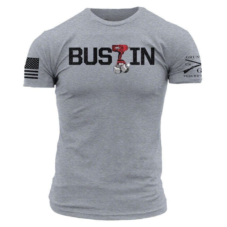 Bustin Lugs Tee - Dark Heather Gray