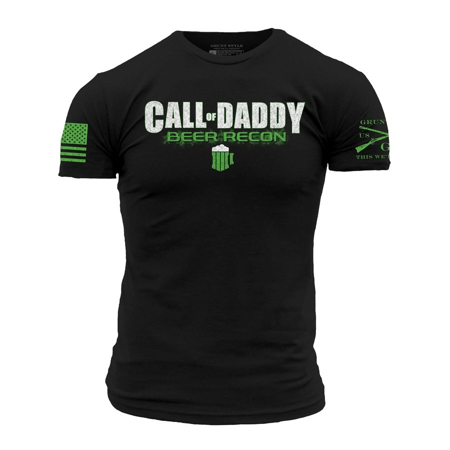 Call Of Daddy Black Graphic Tee