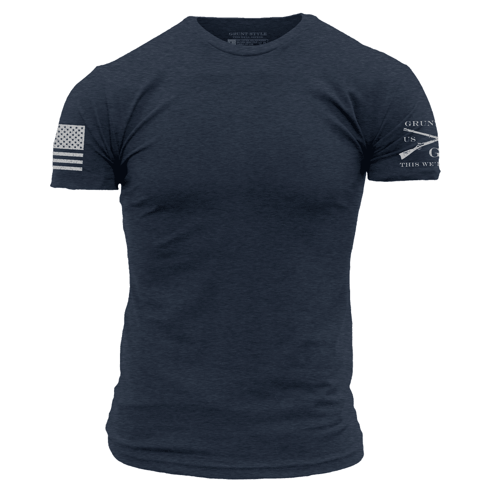 Midnight Navy Crew Neck Basic Tee