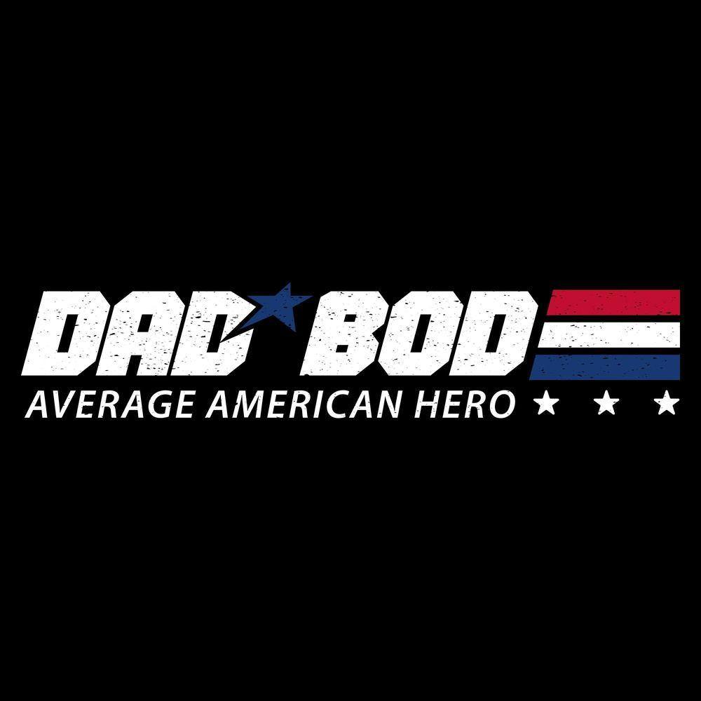 Black Dad Bod Tee - Comfort Fit Casual Shirt