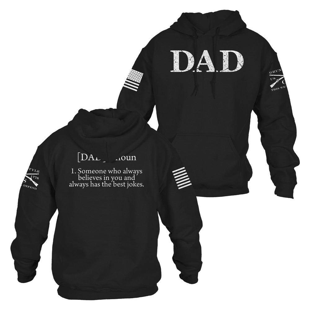Black Dad Defined Hoodie – Stylish Comfort