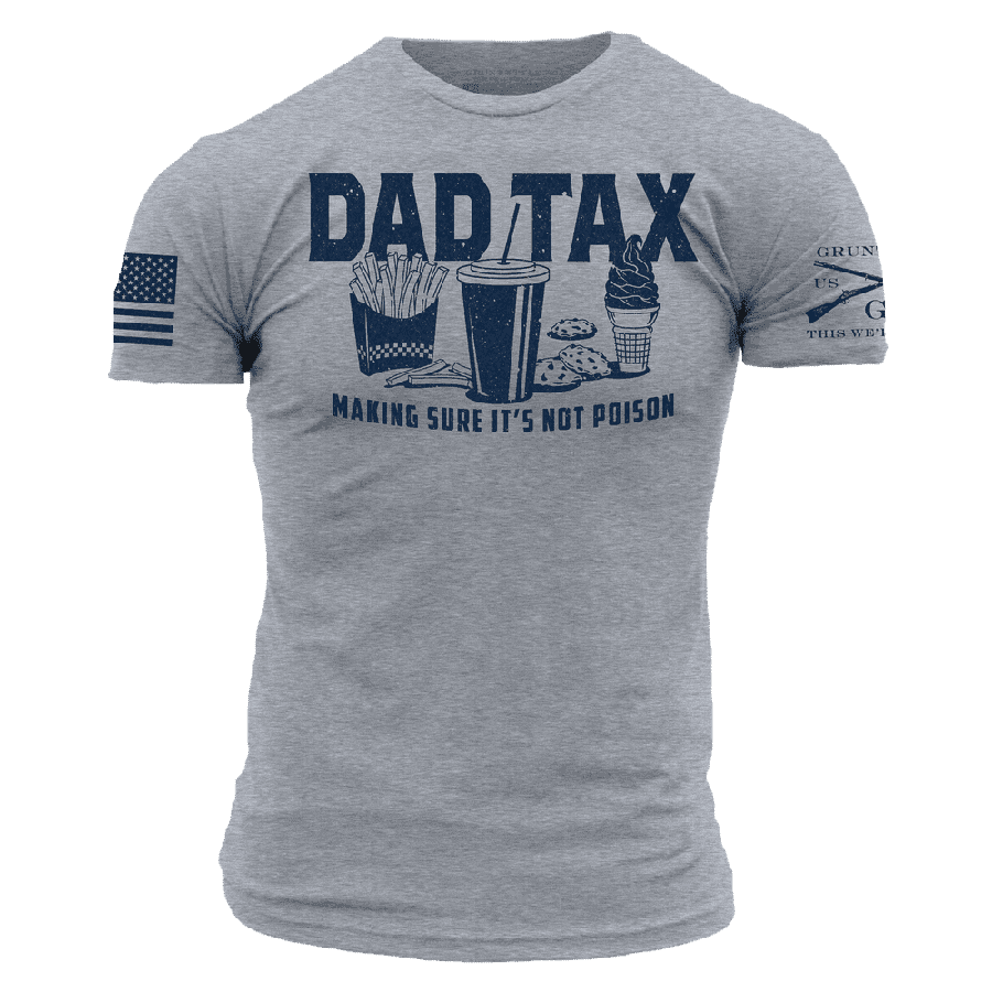 Dark Heather Gray Dad Tax Tee