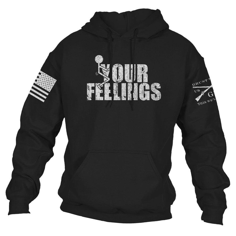Black F*ck Your Feelings Hoodie - Bold Statement