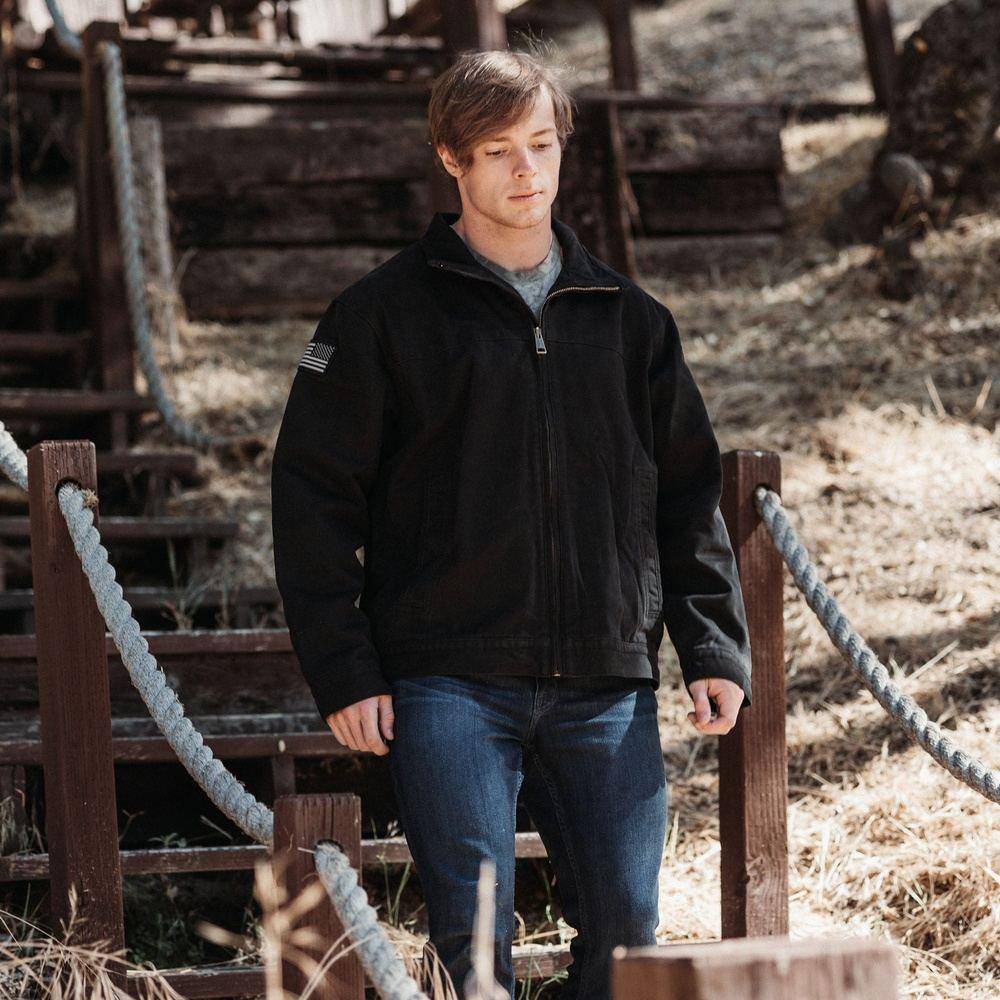 Black Field Jacket for Outdoor Adventures