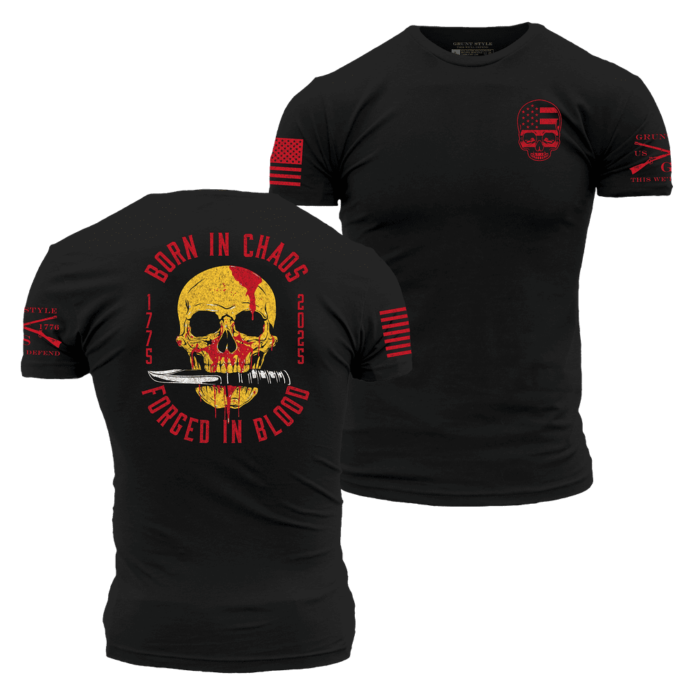Black Forged In Blood Graphic Tee