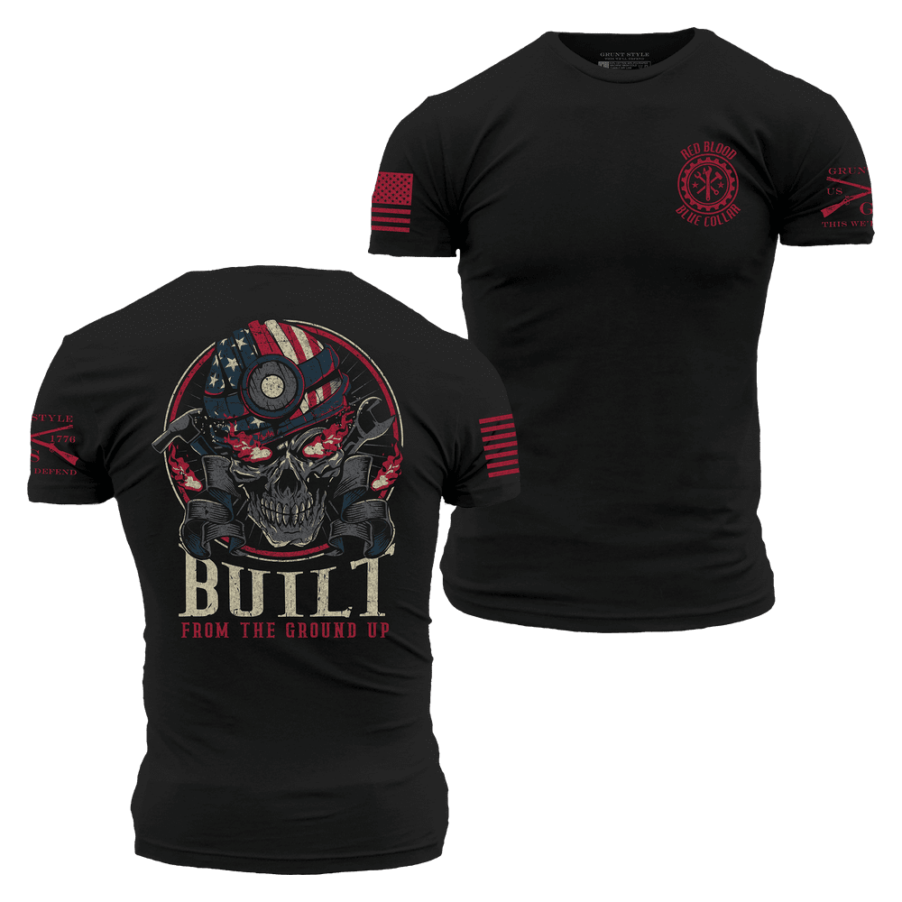 Black From The Ground Up Cotton T-Shirt