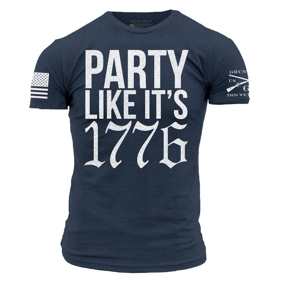 1776 Patriotic T-Shirt in Midnight Navy