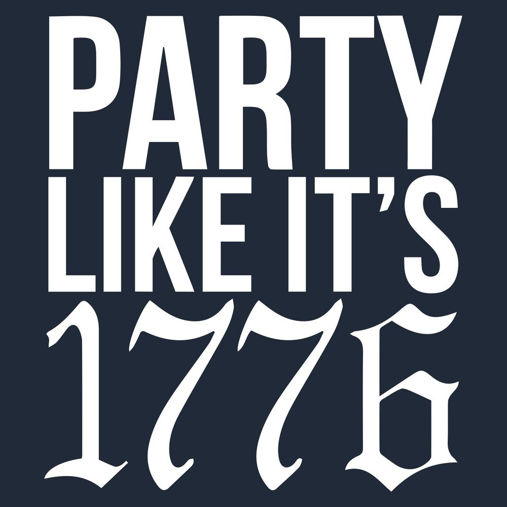 1776 Patriotic T-Shirt in Midnight Navy