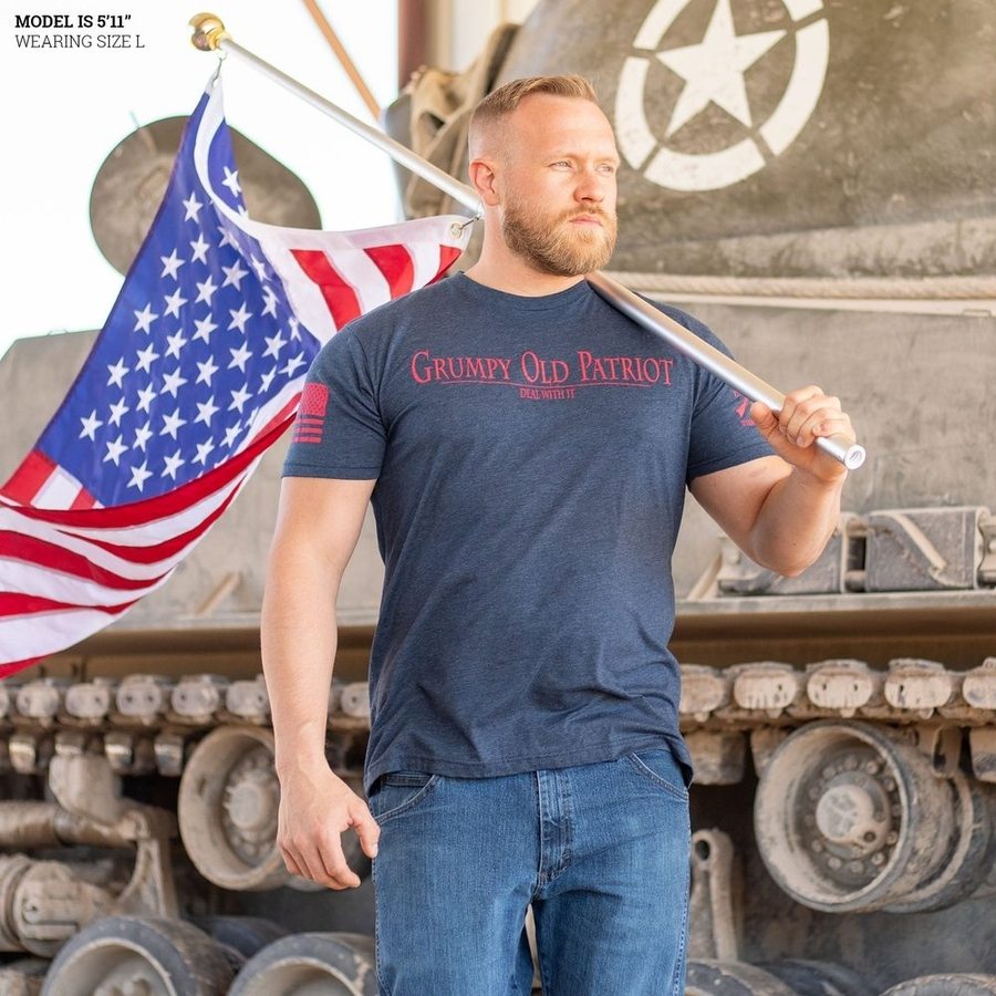 Midnight Navy Grumpy Patriot Tee