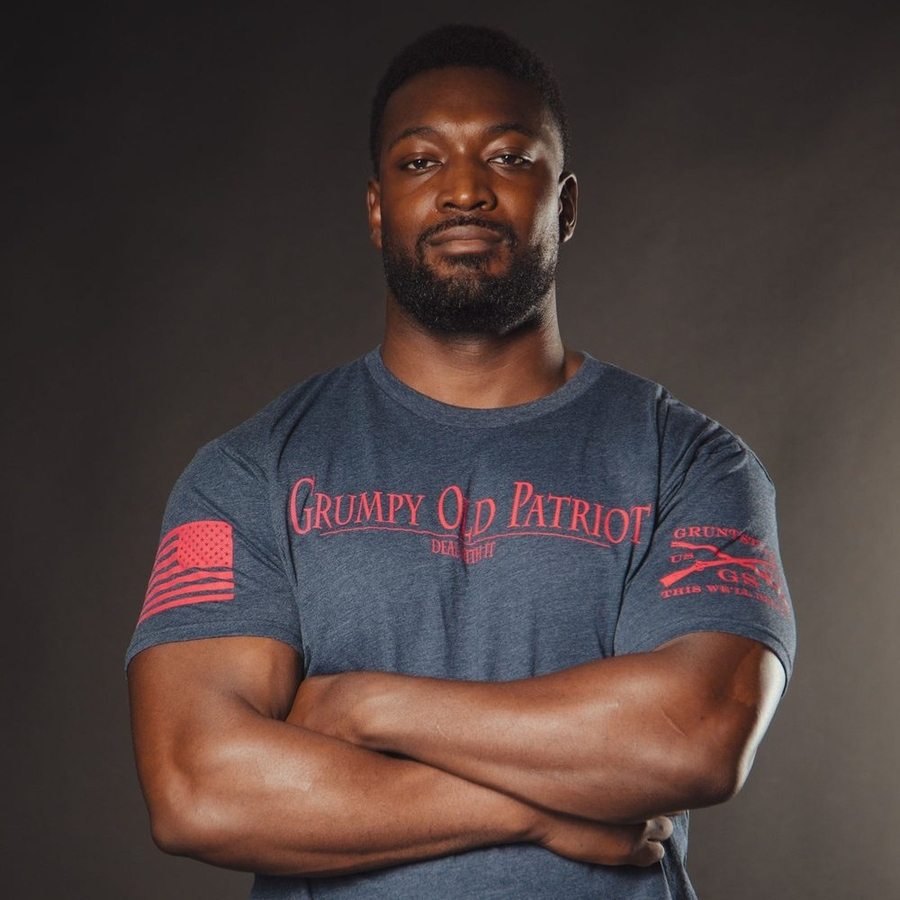 Midnight Navy Grumpy Patriot Tee